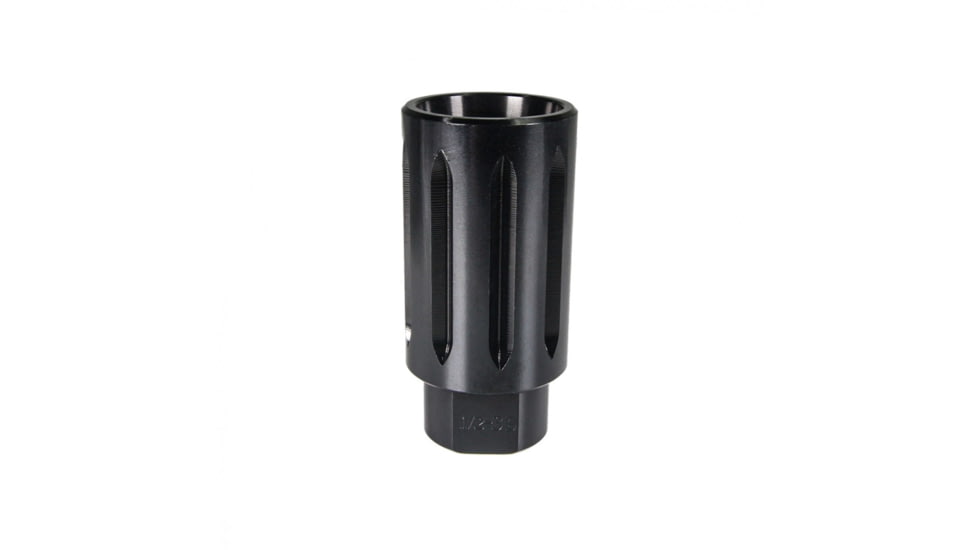 Tiger Rock AR-9 Flash Can Muzzle Brake, Aluminum, Black, Small, MB9-DVRT-V2-BLK