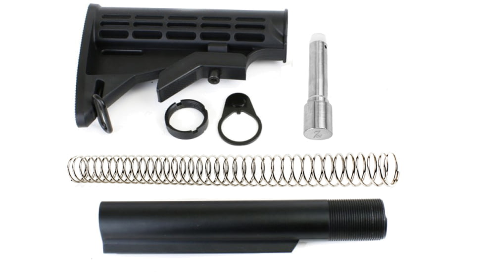 Tiger Rock AR-9mm T6 Collapsible Stock Kit w/7oz Stainless Steel Buffer, ST009M-ST003M