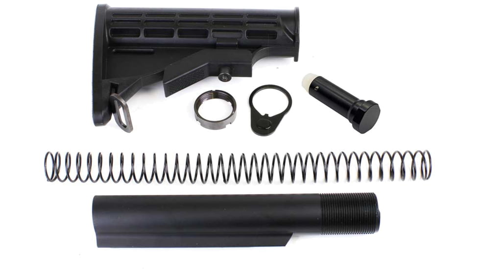 Tiger Rock AR10 308 T6 Collapsible Stock Kit w/3.8 OZ Buffer-Commercial, ST008+ST003