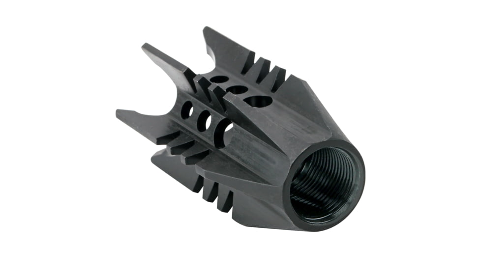 Tiger Rock Booster Flash Hider, AR 9mm, 1/2x36 Thread Pitch, Black, Small, MBK49#