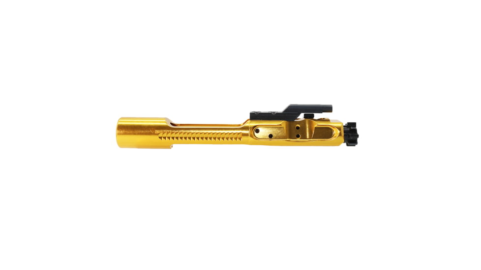 Tiger Rock Competition Bolt Carrier Group BCG, .223/5.56 Polished Aluminum Lightweight, Gold, Small, BCG-ALW-GLD