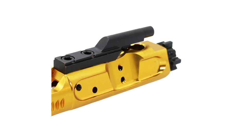 Tiger Rock Competition Bolt Carrier Group, .223/5.56 Polished Aluminum Lightweight, Gold, Small, BCG-ALW-GLD