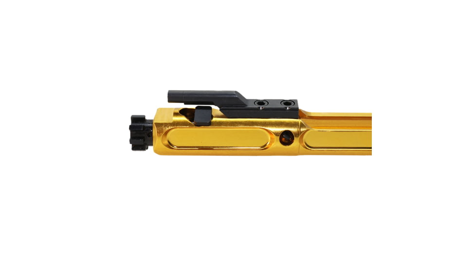 Tiger Rock Competition Bolt Carrier Group, .223/5.56 Polished Aluminum Lightweight, Gold, Small, BCG-ALW-GLD