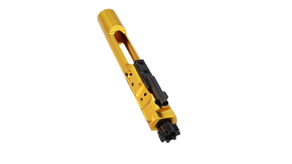 Tiger Rock Competition Bolt Carrier Group, .223/5.56 Polished Aluminum Lightweight, Gold, Small, BCG-ALW-GLD