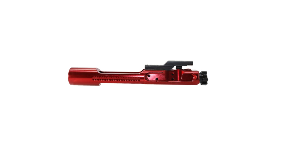 Tiger Rock Competition Bolt Carrier Group BCG, .223/5.56 Polished Aluminum Lightweight, Red, Small, BCG-ALW-RD