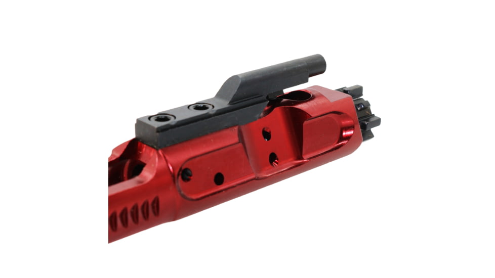 Tiger Rock Competition Bolt Carrier Group, .223/5.56 Polished Aluminum Lightweight, Red, Small, BCG-ALW-RD