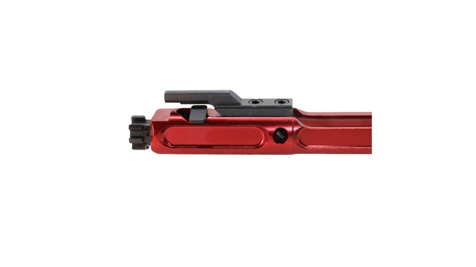 Tiger Rock Competition Bolt Carrier Group, .223/5.56 Polished Aluminum Lightweight, Red, Small, BCG-ALW-RD