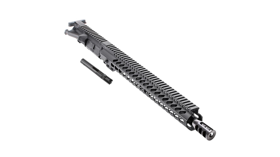 Tiger Rock Complete Upper Receiver, AR 9mm 16in Length, 1-10 Twist w/ 15in Super Slim Keymod Handguard, Black, Large, UB9-FSM15-MBR95
