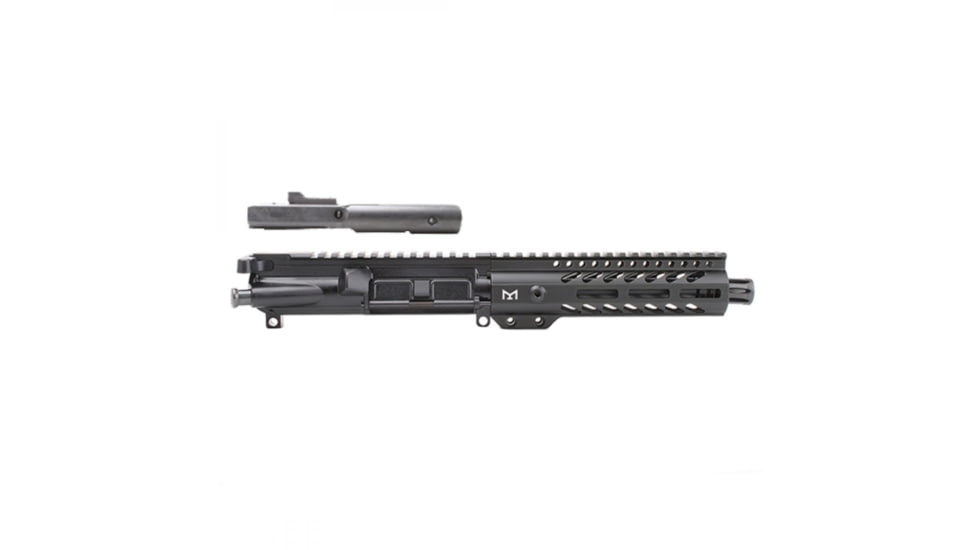 Tiger Rock Complete Upper Receiver, AR-9mm, 7.5in, Pistol Length, 1-10 Twist w/ 7in Super Slim M-LOK Handguard, Black, Large, UB9-P7.5-FSSM07