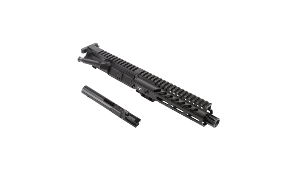 Tiger Rock Complete Upper Receiver, AR-9mm, 7.5in, Pistol Length, 1-10 Twist w/ 7in Super Slim M-LOK Handguard, Black, Large, UB9-P7.5-FSSM07