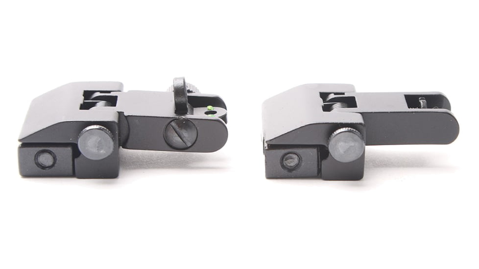 Tiger Rock Fiber Optics Flip Up Front &amp; Rear Sights with Red and Green Dots, RS008RC#