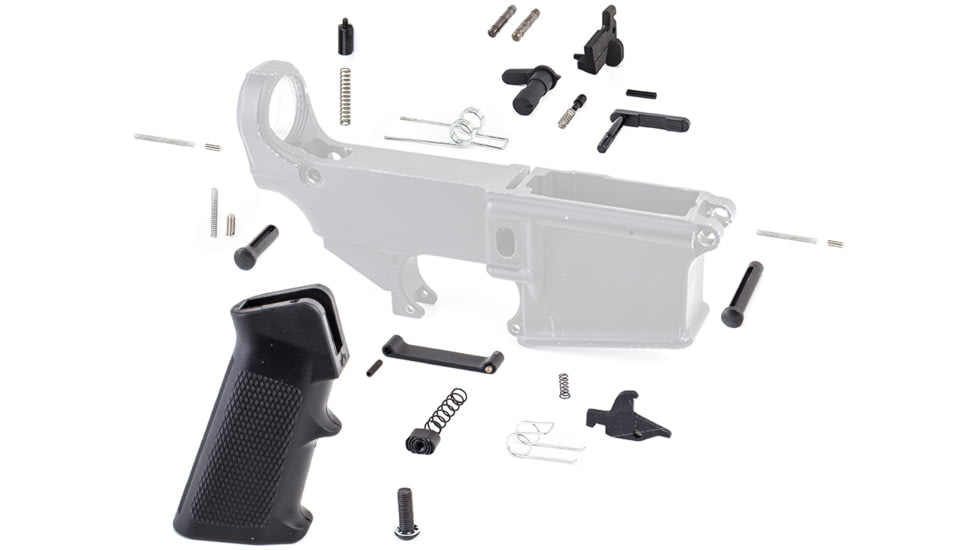 Tiger Rock AR-15 Lower Parts Kit w/ NO Trigger and Hammer, Black, LPK-16