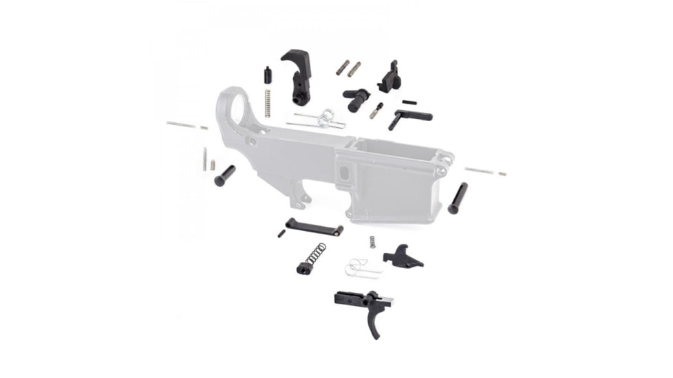 Tiger Rock Lower Parts Kit, w/o Grip And Screw, Black, Small, LPK-17-NG
