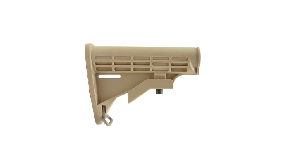 Tiger Rock Mil Spec Collapsible Standard Version Stock Body, AR-15, Tan, Small, ST003M-T