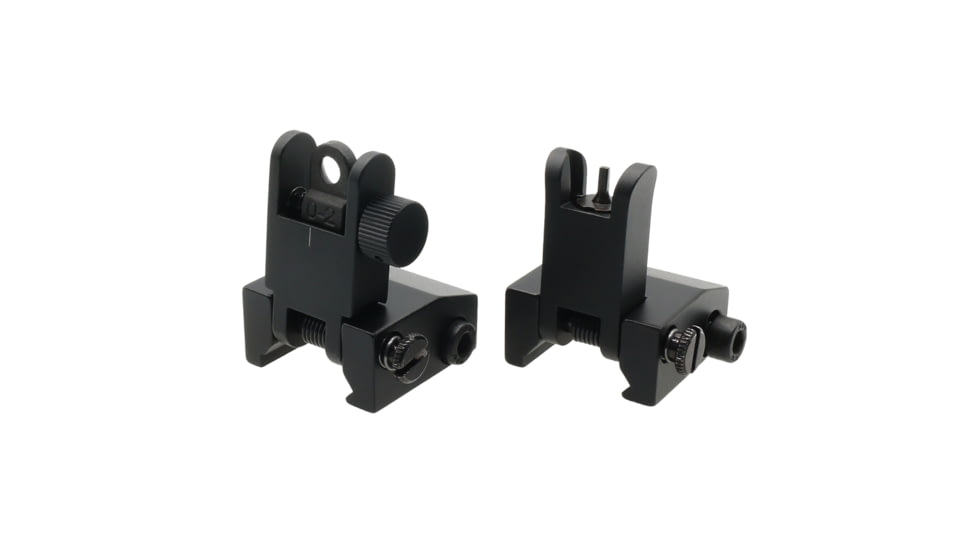 Tiger Rock Mini Top Mounted Deployable Front and Rear Sight, Black, RS008