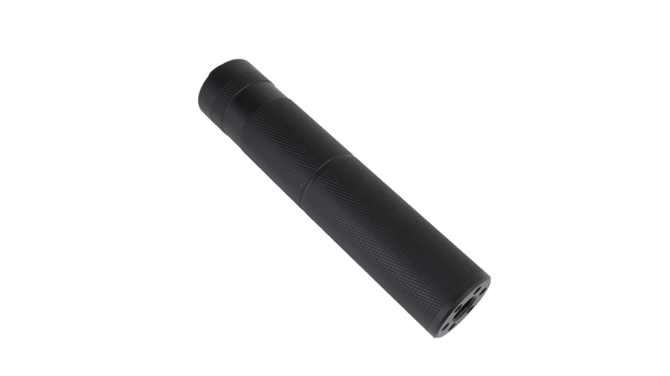 EDEMO Tiger Rock Muzzle Brake, AR 9mm 1/2x36 Thread 2-in-1, Hybrid Fake Suppressor Can, Black, Small, F59, EDEMO1