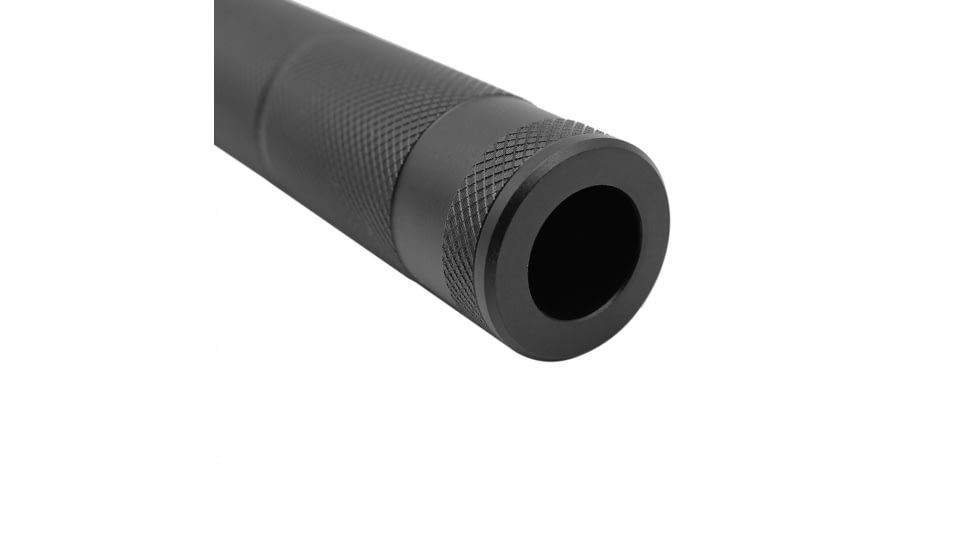 EDEMO Tiger Rock Muzzle Brake, AR 9mm 1/2x36 Thread 2-in-1, Hybrid Fake Suppressor Can, Black, Small, F59, EDEMO1