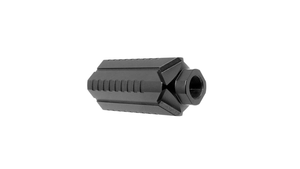 Tiger Rock Muzzle Diverter Steel Flash Can, AR 9, 1/2x36, Black, Small, MBQ9P-DVRT