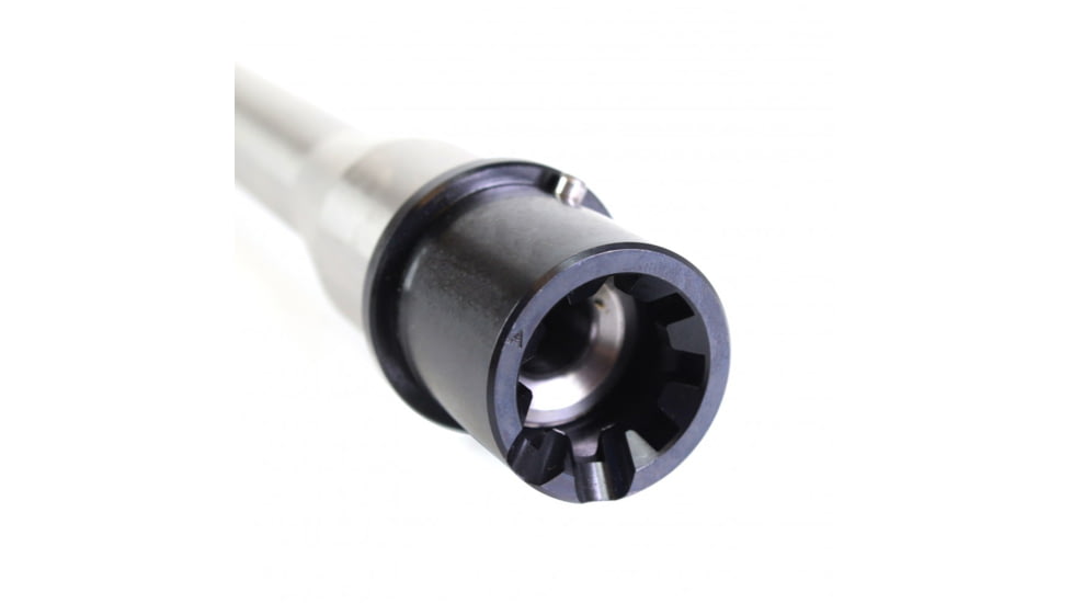 Tiger Rock Threaded Barrel, .223 Wylde, 18in, Mid Length, 1-7 Twist, 1/2x28 Thread Pitch, Stainless Steel, Silver, Large, BR223-18S