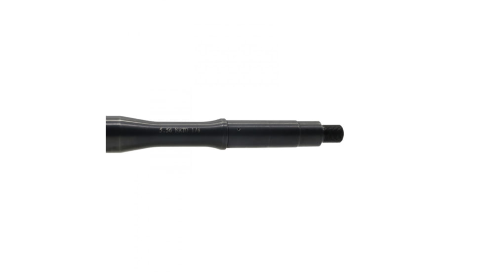 Tiger Rock Threaded Barrel, 5.56 NATO, 7in, Pistol Gas System, 1-8 Twist, 1/2x28 Thread Pitch, Black Nitride, Black, Small, BRPIS-N