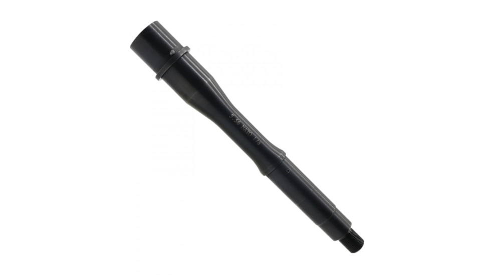 Tiger Rock Threaded Barrel, 5.56 NATO, 7in, Pistol Gas System, 1-8 Twist, 1/2x28 Thread Pitch, Black Nitride, Black, Small, BRPIS-N