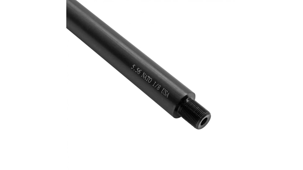 Tiger Rock Threaded Barrel, AR-15, 5.56 NATO, 16in, Government Profile, 1-8 Twist, 1/2x28 Thread Pitch, Black NitrIde Finish, Black, Large, BR168-SC
