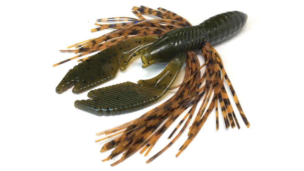 Tightlines UV Hy-Brid Craw 4in Green Pumpkin with Craw, GN-WHYR-CR