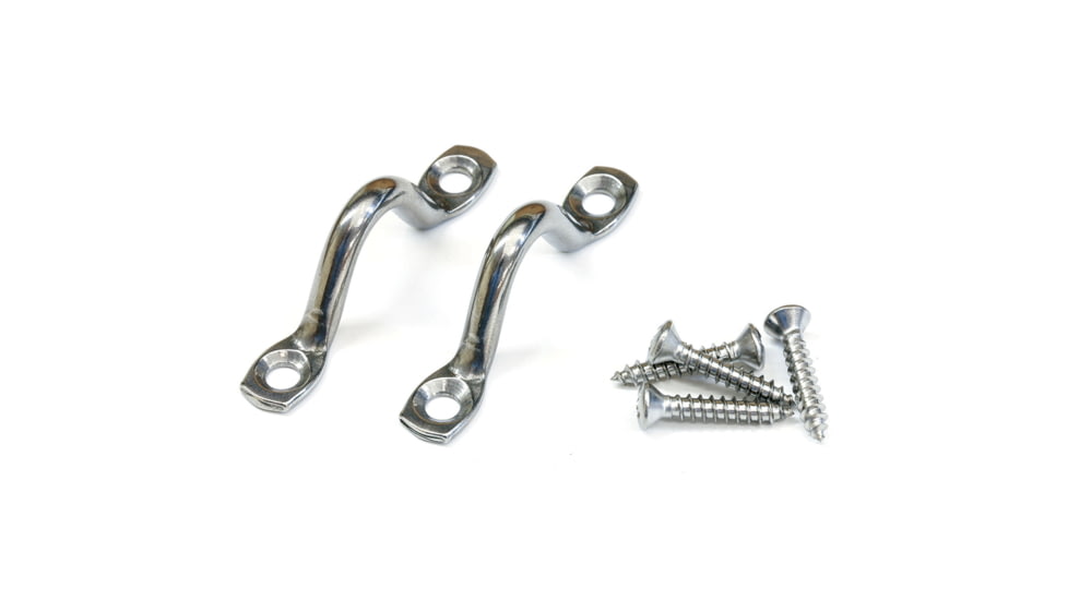 Tigress Steel Pad Eyes w/Stainless Steel Screws Stainless 63535