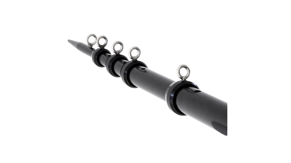 Tigress XD Telescoping Aluminum Outrigger Poles - 15' - 1-1/2" OD Black 74875
