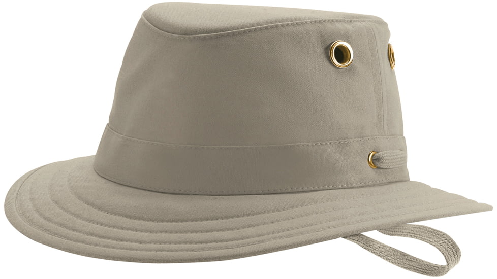 Tilley Medium Brim Cotton Duck Hat - Unisex, Khaki/Olive, 7, T5-KHOL-7