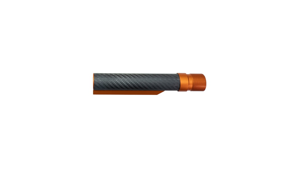 Timber Creek AR Carbon Fiber Buffer Tube, Orange Anodized, AR CF BT OA