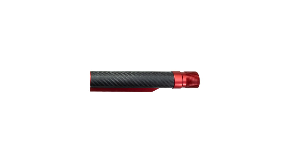 Timber Creek AR Carbon Fiber Buffer Tube, Red Anodized, AR CF BT R