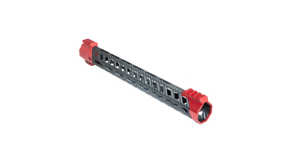 Timber Creek Enforcer 15in M-Lok Handguard, Red Anodized, CF E15 HG R