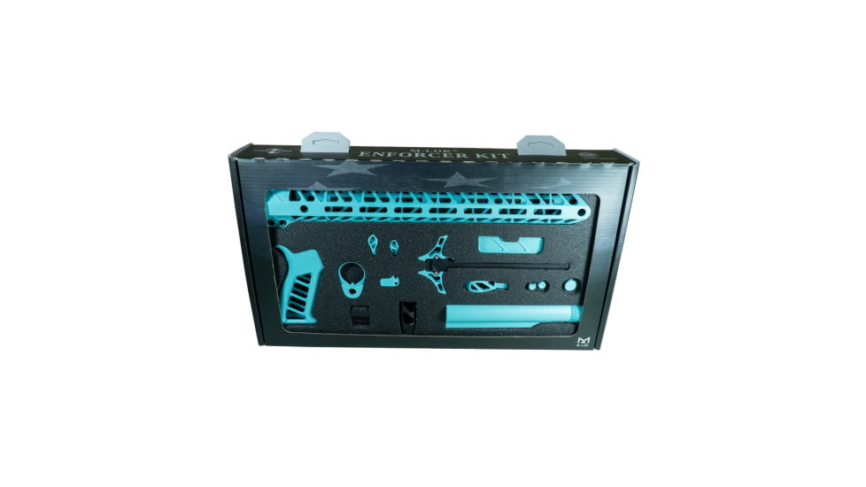 Timber Creek Enforcer AR Complete Build Kit, AR-15, Robins Egg Blue, Ambidextrous, TCOEKRE