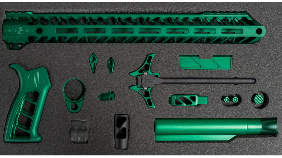 Timber Creek Enforcer Complete Build Kit for AR-15, Emerald Green, TCO EK EG