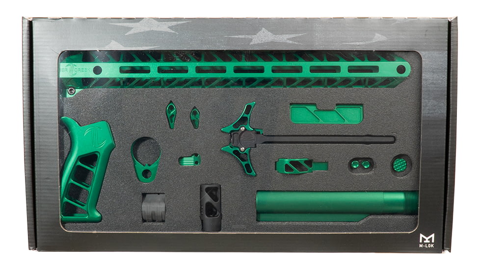 Timber Creek Enforcer Complete Build Kit for AR-15, Emerald Green, TCO EK EG