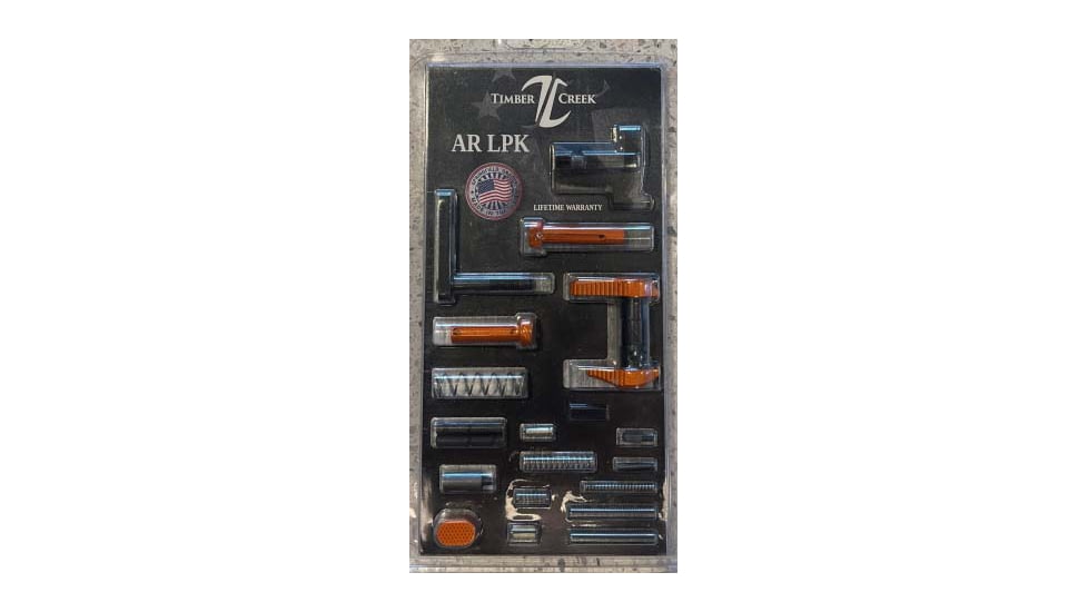 Timber Creek AR Lower Parts Kit, Red, AR LPK R