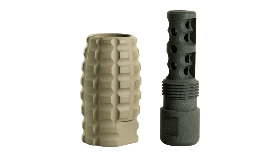 Timber Creek Muzzle Brake Combo .223/5.56, 1/2-28 Thread Pitch, Flat Dark Earth, 223 MBC FDE