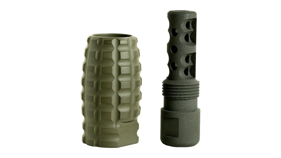 Timber Creek Muzzle Brake Combo .223/5.56, 1/2-28 Thread Pitch, OD Green, 223 MBC OD