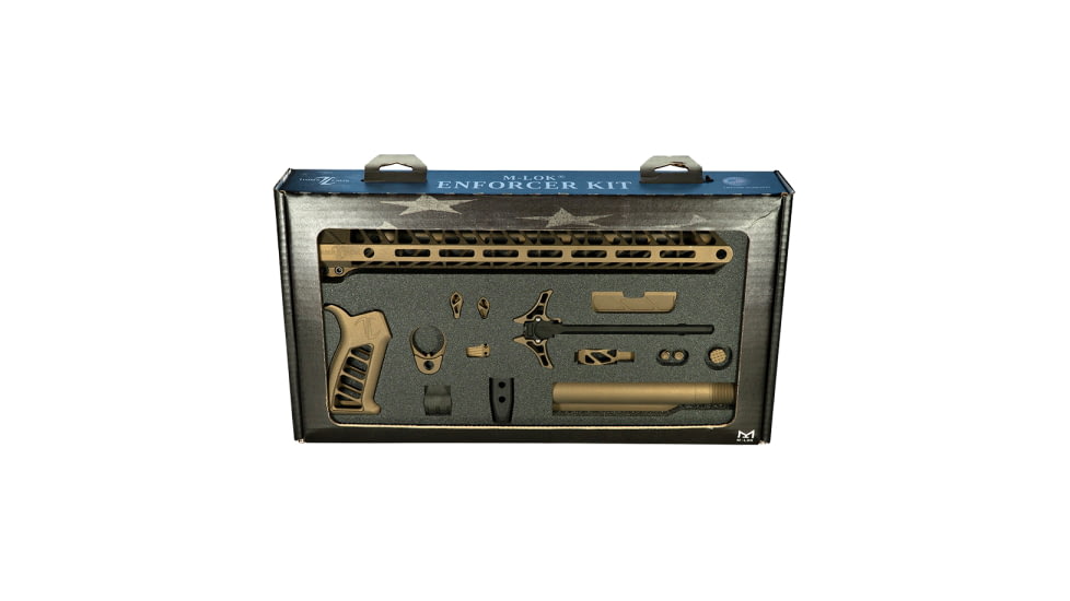 Timber Creek TCO Enforcer Complete Build Kit for AR-15, M-LOK, Ambidextrous, Burnt Bronze, Enforcer Kits BB