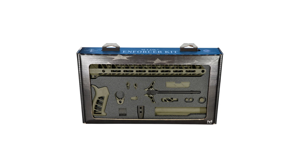 Timber Creek TCO Enforcer Complete Build Kit for AR-15, M-LOK, Ambidextrous, OD Green, Enforcer Kits OD