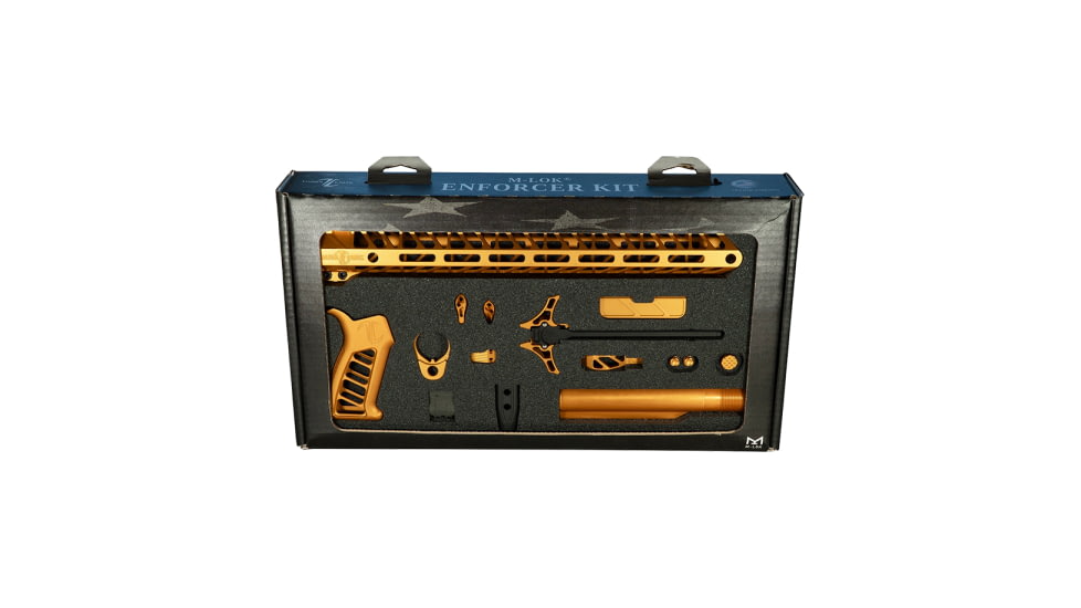 Timber Creek TCO Enforcer Complete Build Kit for AR-15, M-LOK, Ambidextrous, Orange, Enforcer Kits OA