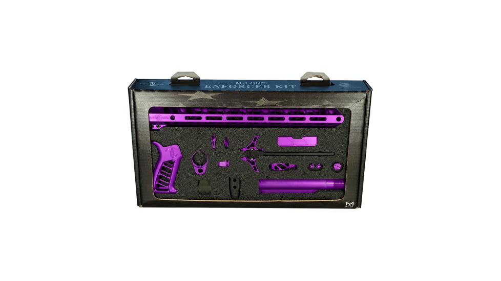 Timber Creek TCO Enforcer Complete Build Kit for AR-15, M-LOK, Ambidextrous, Purple, Enforcer Kits PPA