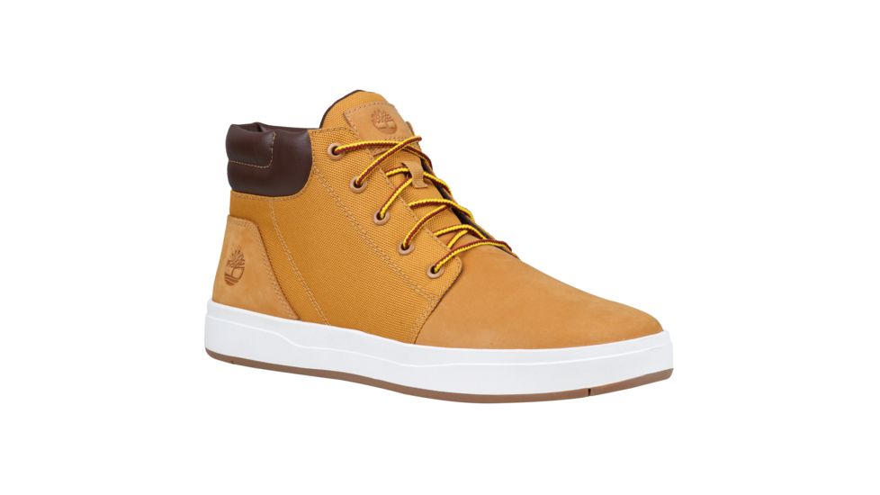 Timberland Davis Square Plain Toe Chukka Casual Shoe, Medium - Mens, Wheat Nubuck/Cordura, 9.5 US TB0A1MHZ231-095M