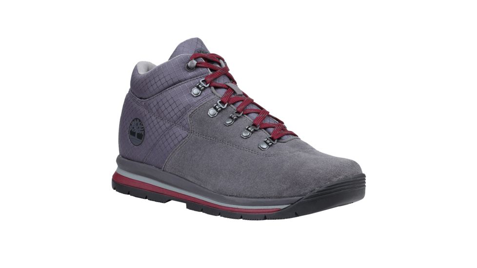 Timberland GT Rally Mid Leather/Fabric Mixed-Media Boots - Men's, Dark Grey, Medium, 12, TB0A1QD1C64-120-Medium