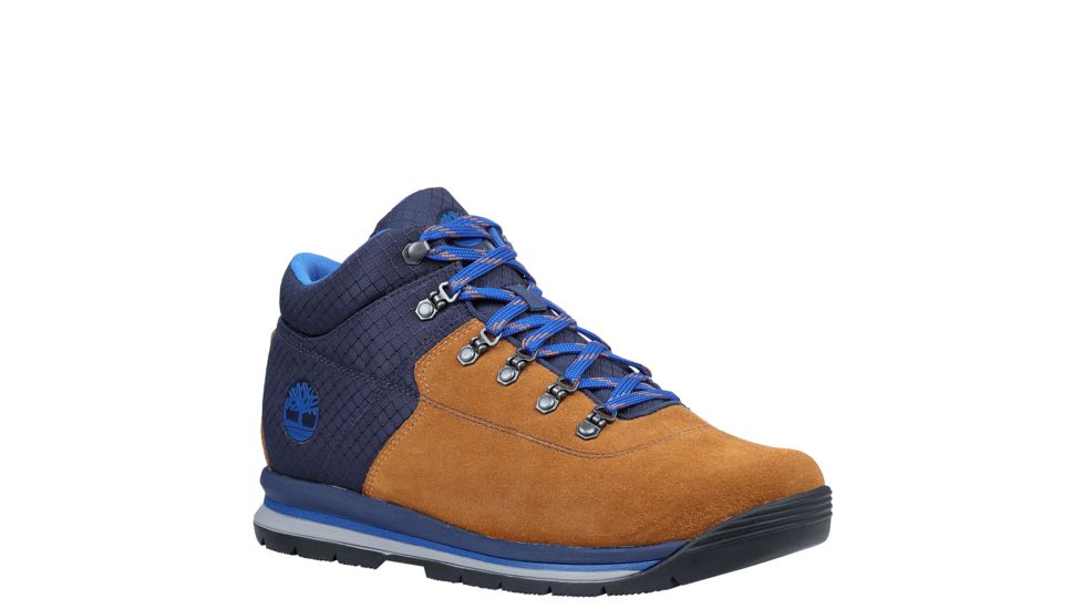 Timberland GT Rally Mid Leather/Fabric Mixed-Media Boots - Men's, Tan, Medium, 9.5, TB0A1QJKD51-95-Medium