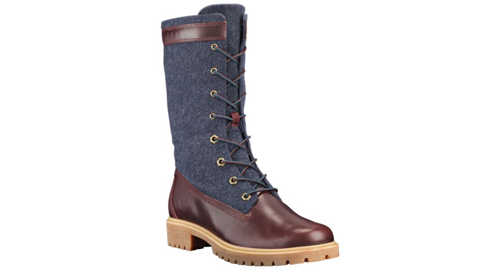 Timberland Jayne Mixed-Media Warm Gaiter Boots - Women's, Dark Port Polaris w/Indigo NXt Wool, Medium, 7, TB0A1SG8C60-70-Medium