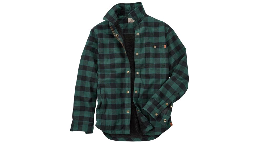 Timberland LS Sherpa Lined Overshirt, Green Gables TB0A1OQDG82-S