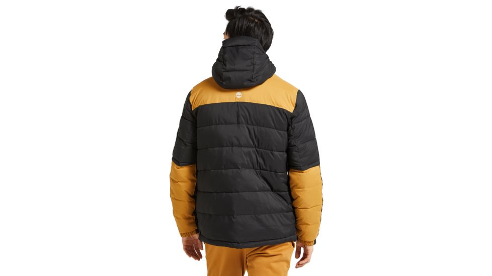 Timberland Outdoor Archive Puffer Jacket - Mens, Black-Wheat Boot, Large, TB0A1WYYP56-L