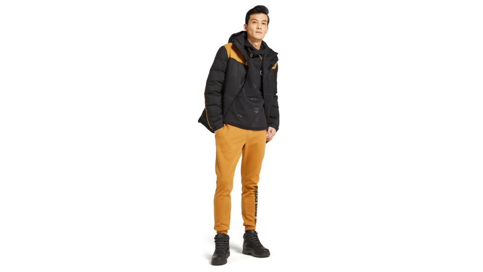 Timberland Outdoor Archive Puffer Jacket - Mens, Black-Wheat Boot, Large, TB0A1WYYP56-L